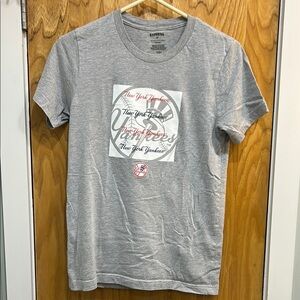 Express x MLB New York Yankees Graphic T-Shirt | Gray Size Small